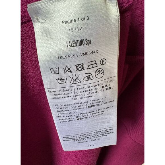 RED Valentino Fuchsia Knit Mini Sleeveless Dress Size XS Designer MadeinItaly - Picture 6 of 9